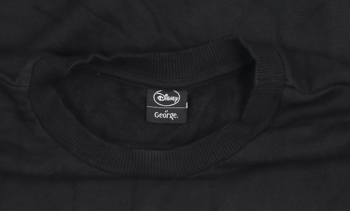 Disney at George Black Bambi Sweatshirt Women L Pullover Cotton Blend