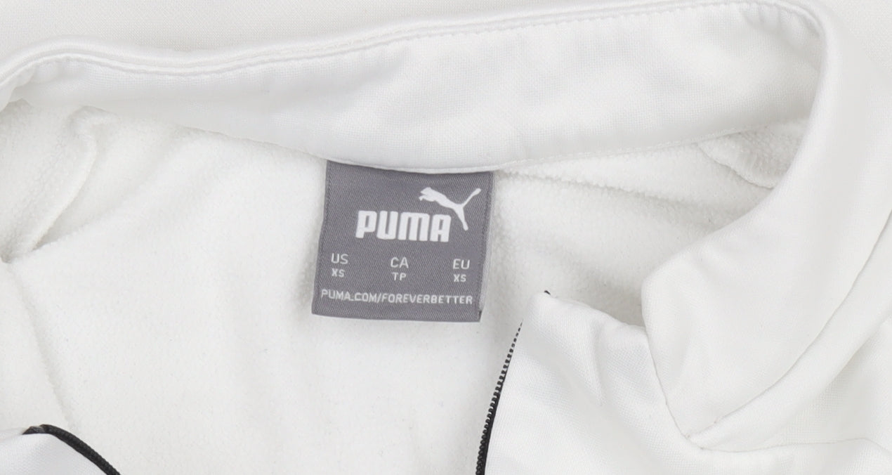 Womens UK XS Regular PUMA White Pullover Sweatshirt