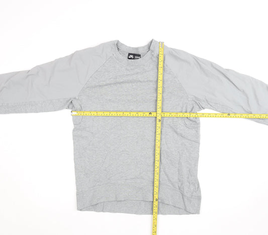 Nike SB Mens Grey Crew Neck Pullover Sweatshirt Size M