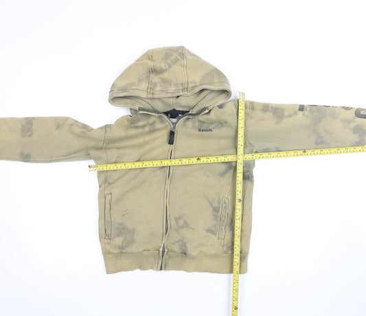 Bench Boys Beige Tie Dye Full Zip Hoodie 11-12 Years Cotton Blend