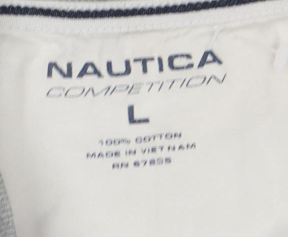 Mens UK Size L Nautica Grey Cotton T-Shirt