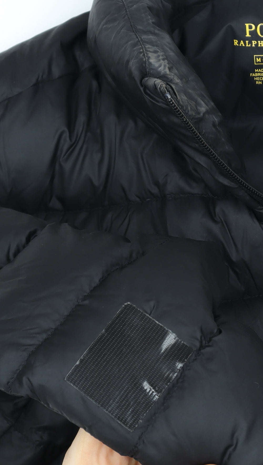 Ralph Lauren Men's Black Puffer Jacket M Down Filled Nylon