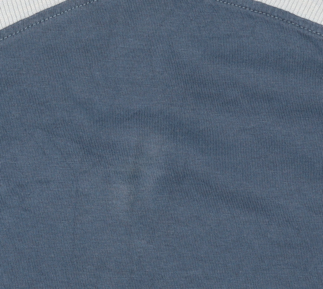 Additional view of Fila Women’s Blue Crop Pullover Sweatshirt S Logo Long Sleeve
