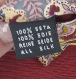 Aardvark Men's Multicoloured Paisley Silk Designer Tie