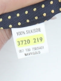 Marks and Spencer St Michael Men's Navy Polka Dot Silk Tie