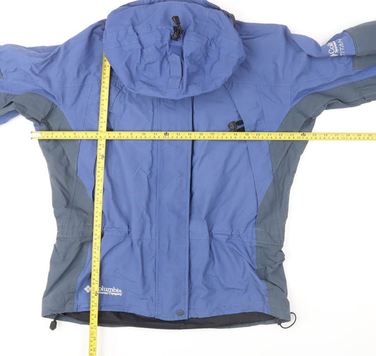 Columbia Men's Blue Waterproof Hooded Parka Jacket M