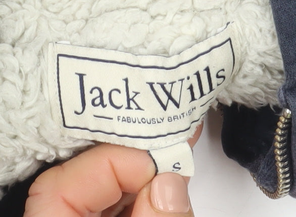 Mens UK S Regular Jack Wills Blue Full Zip Hoodie