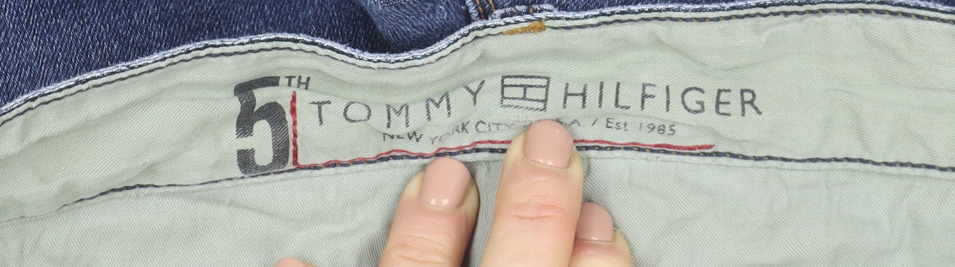 Tommy Hilfiger Men's Blue 38x30 Regular Straight Denim Jeans