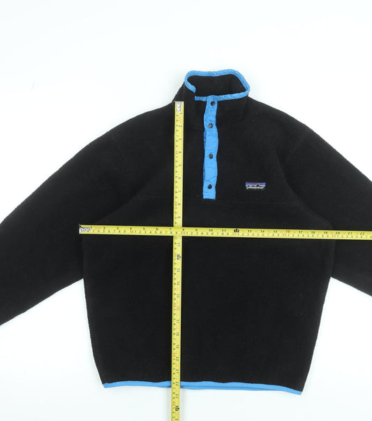 Patagonia Women Black Fleece Pullover Sweatshirt Size M
