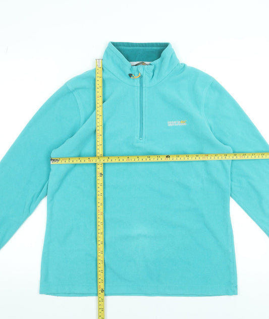 Womens UK 12 Regular Regatta Blue Pullover Sweatshirt