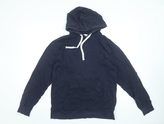 Mens UK L Regular JACK & JONES Blue Pullover Hoodie