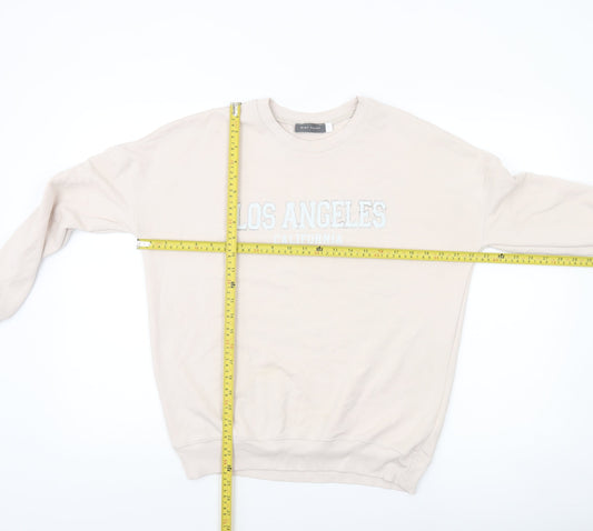 Mint Velvet Women's Beige Los Angeles Cotton Blend Sweatshirt Size S