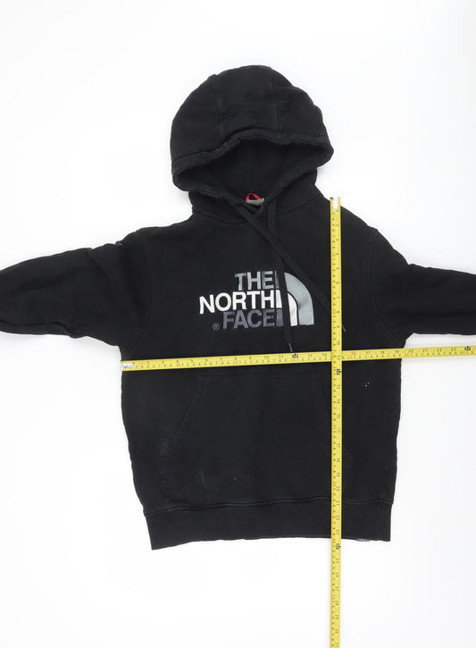 The North Face Men's Black Pullover Hoodie Size S Logo Fleece Sweatshirt