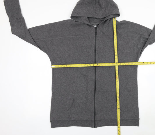 Mamas & Papas Womens Grey Full Zip Hoodie Size 16 Long Sleeve Casual