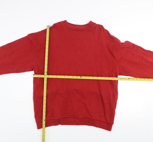 Mens UK L Regular Hawkshead Red Pullover Sweatshirt