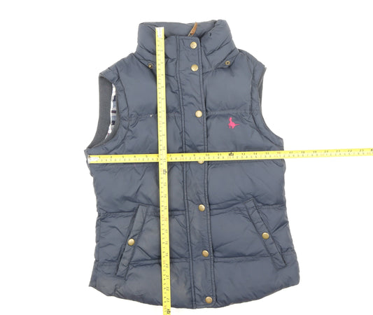 Womens UK Size 8 Regular Jack Wills Blue Polyester Waistcoat