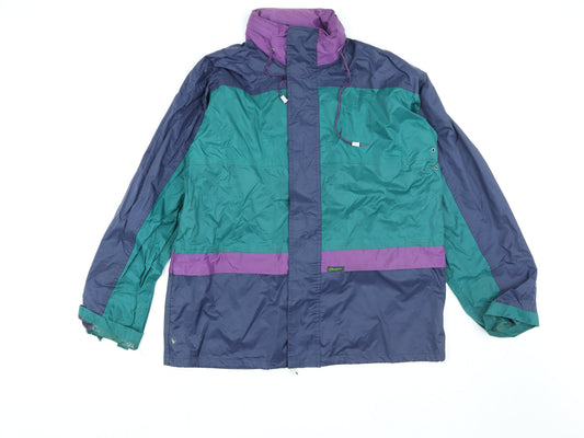 Womens UK Size L Relaxed Champion Multicoloured Nylon Blend Jacket