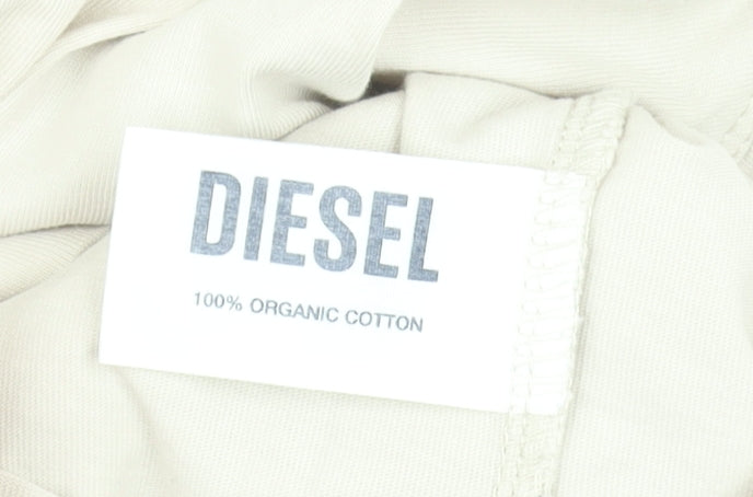 Mens UK Size XL Diesel Beige Cotton T-Shirt