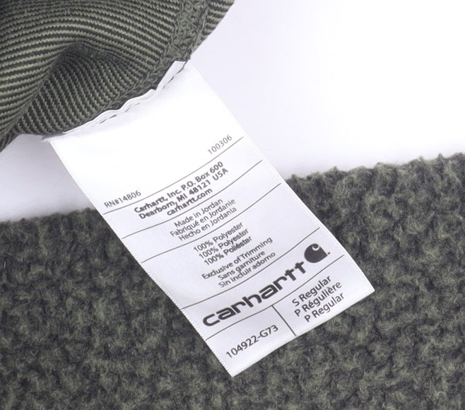 Carhartt Men's Green Fleece Pullover Sweatshirt Size S Relaxed Fit