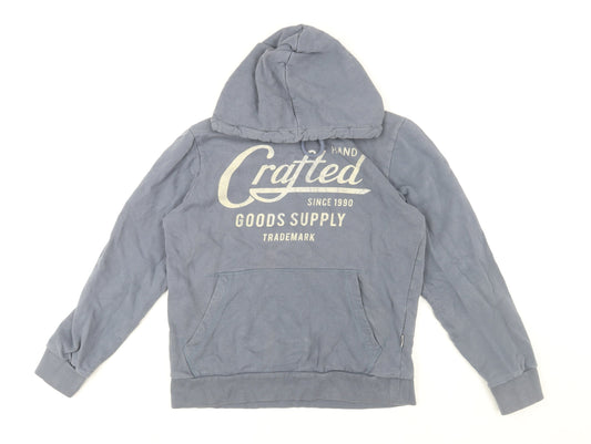 Mens UK M Regular JACK & JONES Blue Pullover Hoodie