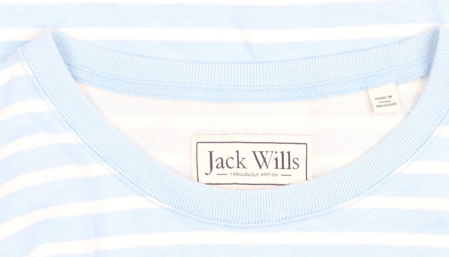 Womens UK M Regular Jack Wills Blue Pullover Sweatshirt