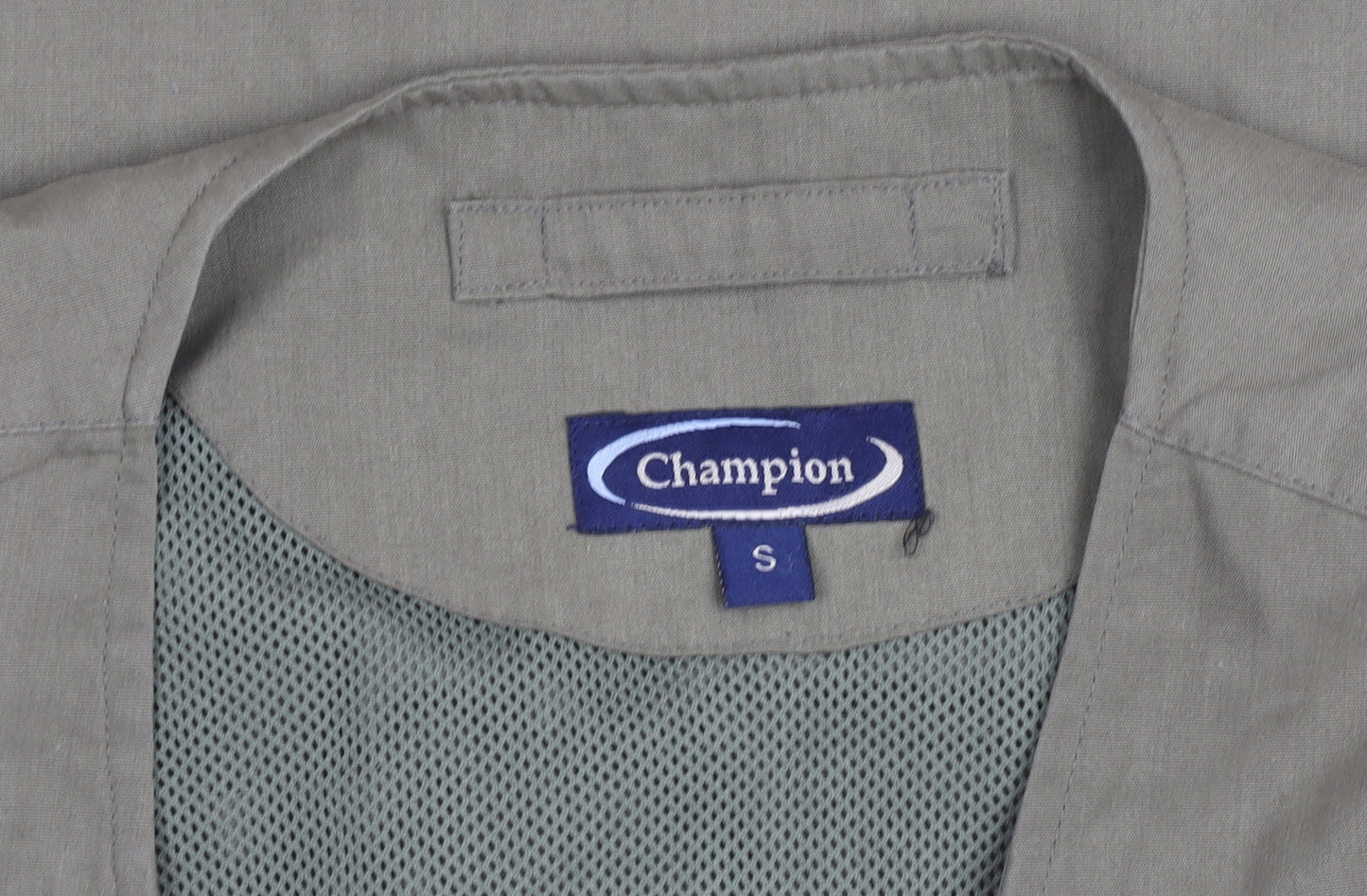 Champion Men’s Green Cotton Multi-Pocket Utility Waistcoat Size S