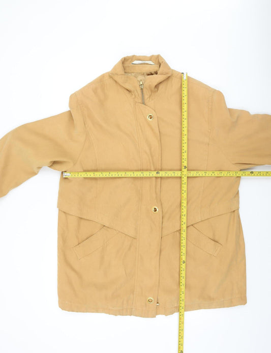 Marks and Spencer Women Beige Petite Size 18 Classic Mid-Length Coat