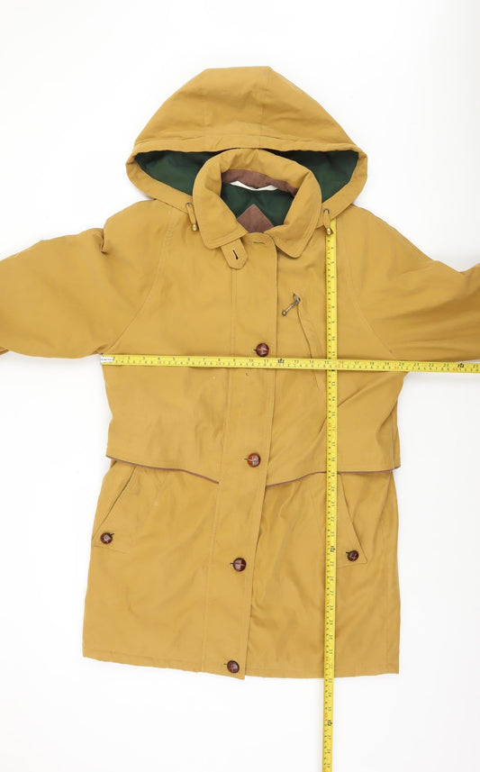 Marks and Spencer Women Brown Hooded Parka Jacket Size 8
