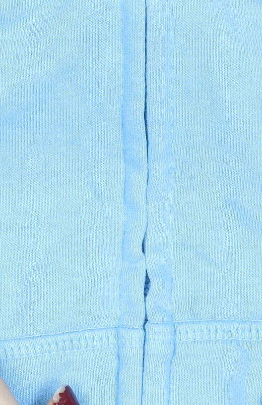 Additional view of Gap Kids girls’ blue hooded full zip basic jacket 8-9 years cotton blend