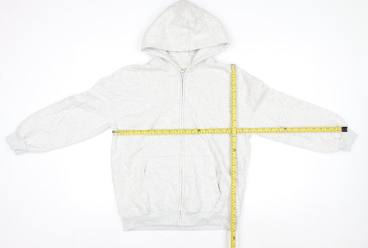Marks and Spencer Girls Grey Zip Up Hooded Fleece Jacket 13-14 Years