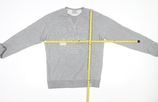 Replay Womens Grey Cotton Blend Pullover Sweatshirt L