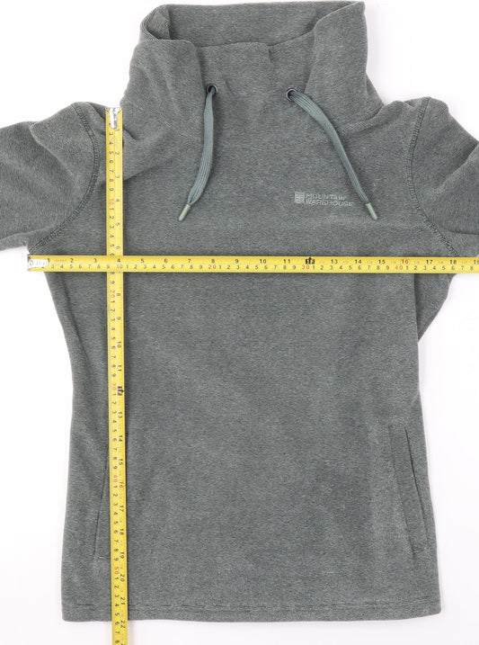 Mountain Warehouse Women’s Grey Pullover Sweatshirt UK 8 Funnel Neck