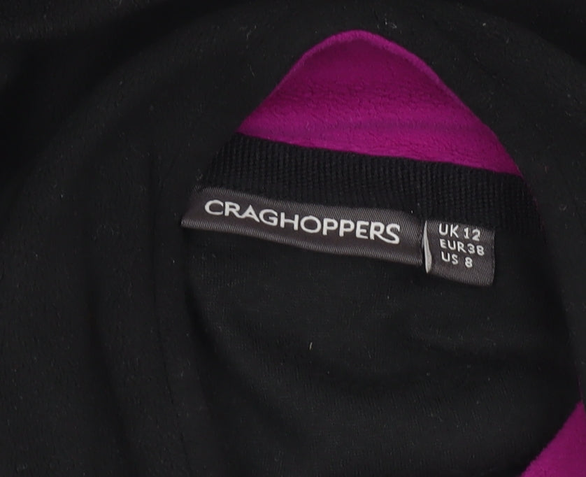 Womens UK 12 Regular Craghoppers Black Pullover Sweatshirt