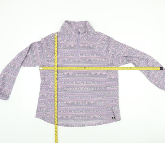 Outdoor Products Women’s Purple Fleece 1/4 Zip Pullover Sweatshirt L