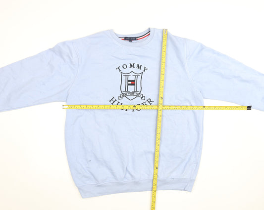 Tommy Hilfiger Men's Blue 2XL Logo Pullover Sweatshirt
