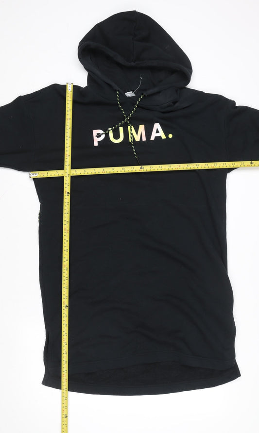 Womens UK XS Regular PUMA Black Pullover Hoodie