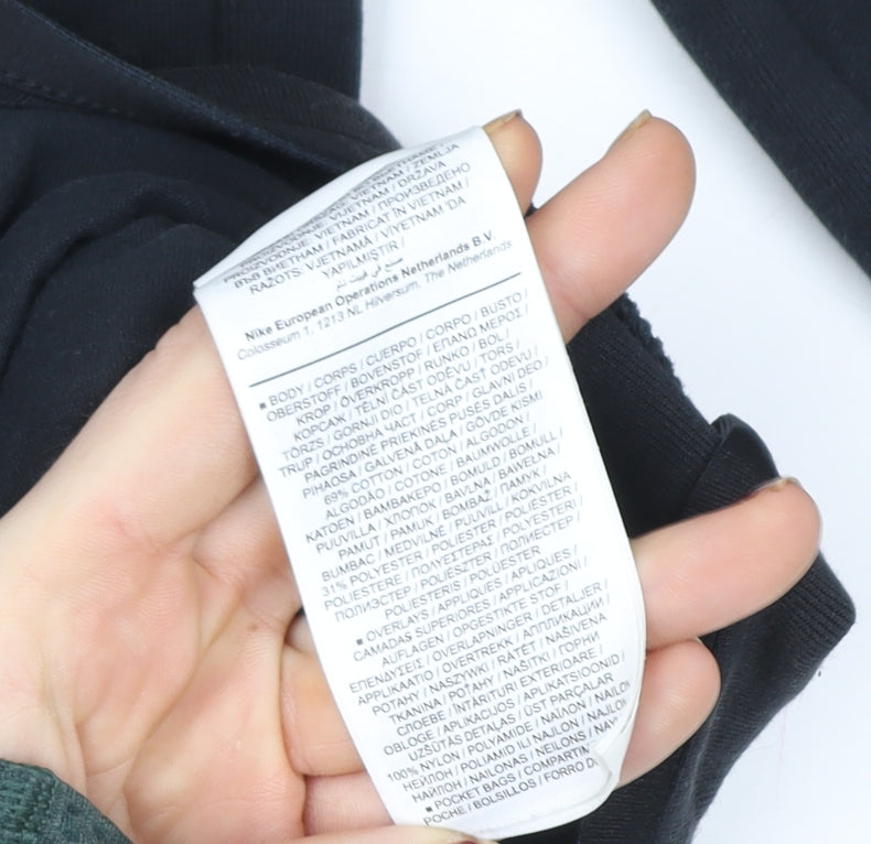 Nike Men's Black XL Full Zip Hooded Sports Hoodie