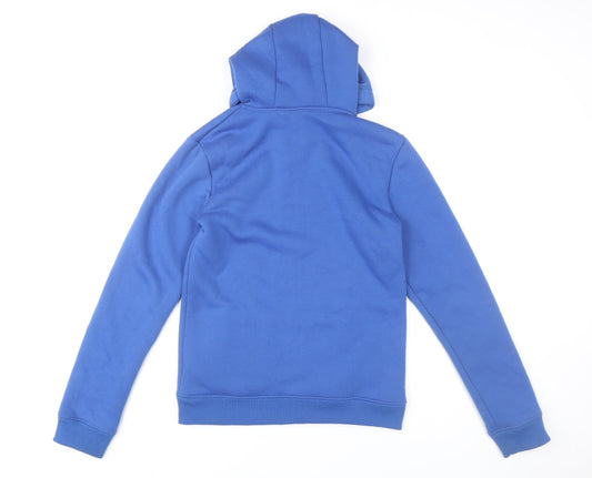 Mountain Warehouse Boys Blue Fleece Lined Hooded Full Zip Jacket 13 Years