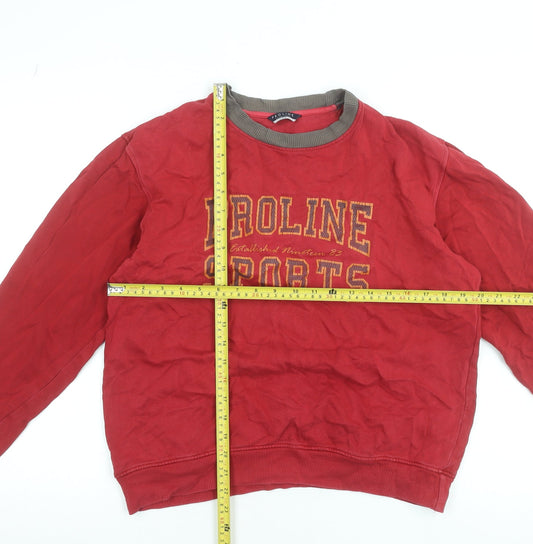 Proline Men’s Red Pullover Sweatshirt L Sports Graphic Vintage
