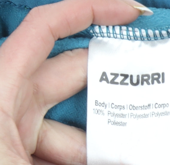 Additional view of Azzurri boys’ blue 3-4 years 1/4 zip sports sweatshirt graphic print