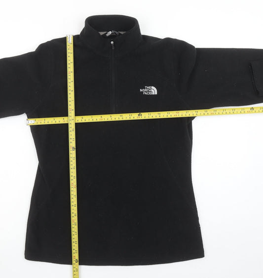 The North Face Womens Black M Fleece 1/4 Zip Pullover Hoodie