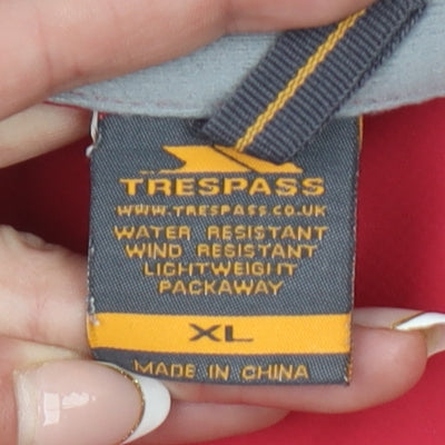 Womens UK Size XL Regular Trespass Red Polyester Jacket