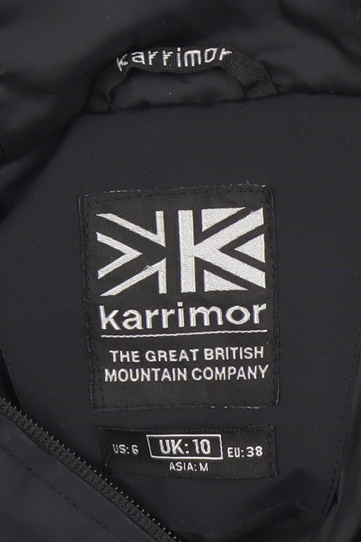 Womens UK Size 10 Regular Karrimor Black Polyester Coat