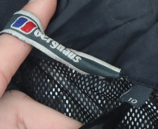 Womens UK Size 10 Regular Berghaus Black Nylon Jacket