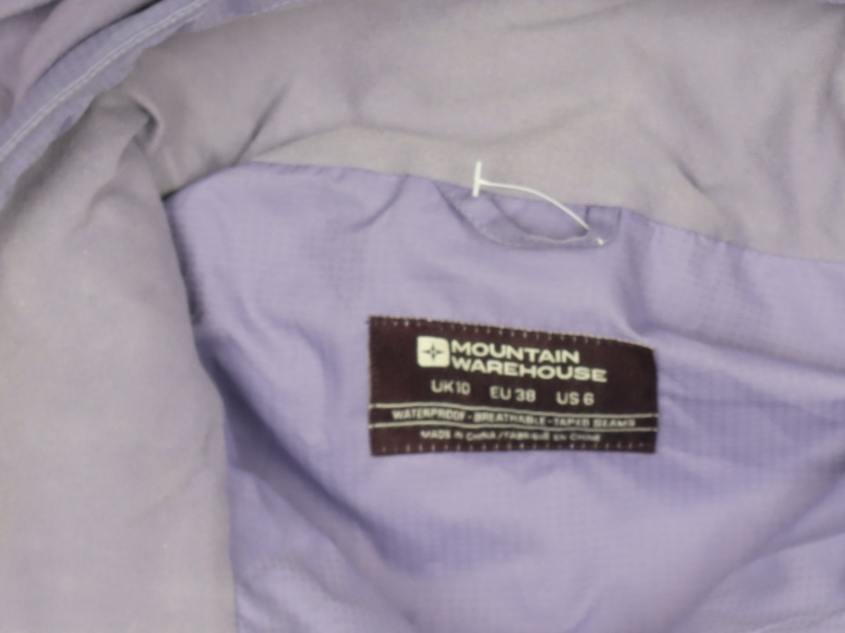 Womens UK Size 10 Regular Mountain Warehouse Purple Polyester Jacket