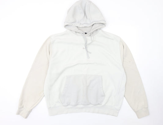 Womens UK L Regular Nike Beige Pullover Hoodie