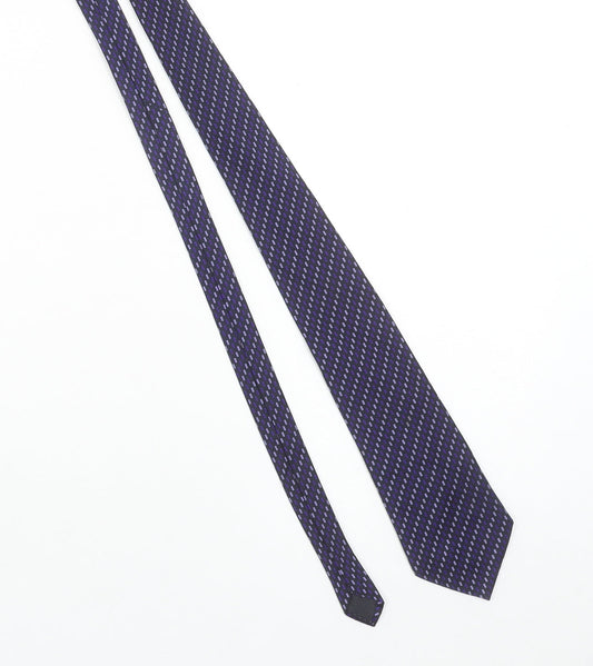 Zantos Men's Purple Geometric Slim Woven Tie One Size
