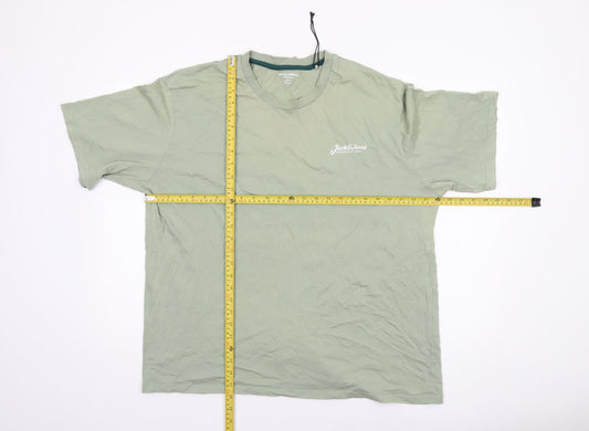 Mens UK Size 2XL JACK & JONES Green Cotton T-Shirt