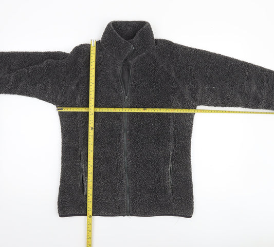 Mountainpass Women’s Grey Fleece Jacket Size 8 Full Zip Outdoor Wear
