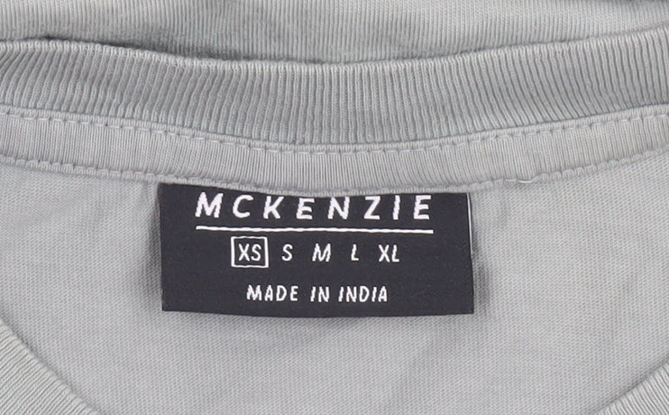McKenzie Men's Grey XS Graphic Logo Sportswear T-Shirt
